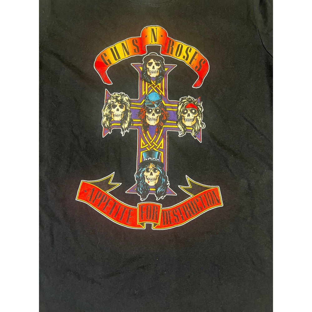 Guns N Roses Appetite For Destruction Black Graphic Tee Shirt XL Port & Company - Picture 1 of 3